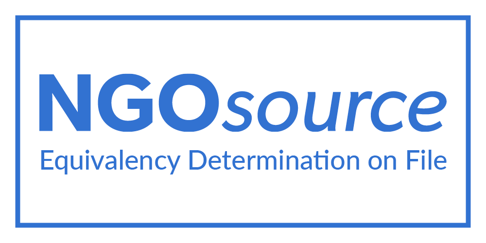 NGOsource Equivalency Determination Certified Badge